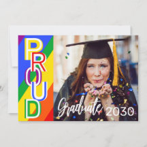 Gepersonaliseerde Rainbow Pride Foto Afstuderen