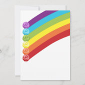 Gepersonaliseerde Rainbow Slime thema verjaardagsf Kaart (Achterkant)