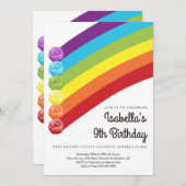 Gepersonaliseerde Rainbow Slime thema verjaardagsf Kaart (Voorkant / Achterkant)