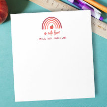 Gepersonaliseerde Rainbow Teacher Waardering