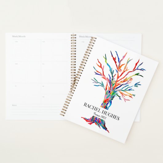 Gepersonaliseerde Rainbow Tree Planner (Display)
