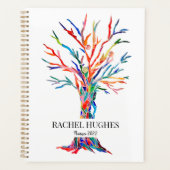 Gepersonaliseerde Rainbow Tree Planner (Voorkant)