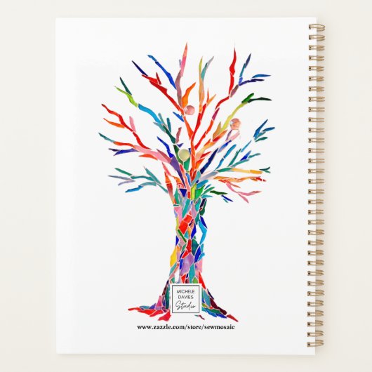Gepersonaliseerde Rainbow Tree Planner (Achterkant)