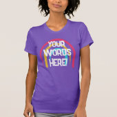 Gepersonaliseerde Rainbow Women's T-shirt (Voorkant)