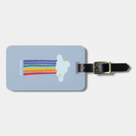 Gepersonaliseerde Rainbow Wonders Bagagelabel