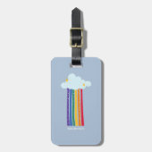 Gepersonaliseerde Rainbow Wonders Bagagelabel (Voorkant verticaal)