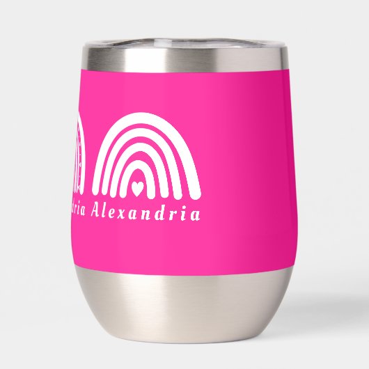 Gepersonaliseerde Rainbows Hot Pink (Achterkant)