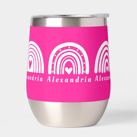 Gepersonaliseerde Rainbows Hot Pink (Links)