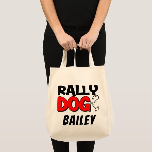 Gepersonaliseerde Rally Obedience Dog Sport Tote Bag (Voorkant (product))