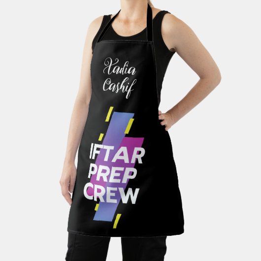 Gepersonaliseerde Ramadan- Iftaar Prep Crew Schort (Insitu)