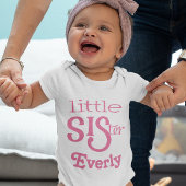 Gepersonaliseerde Raspberry Pink Little Sister