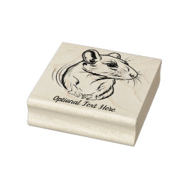 Gepersonaliseerde rat rubberstempel