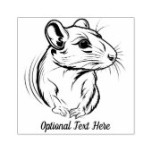 Gepersonaliseerde rat rubberstempel (Afrduk)