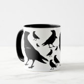 Gepersonaliseerde Raven Crow All Over Print Coffee Mok (Voorkant links)