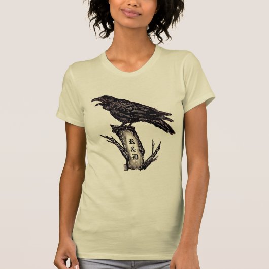 Gepersonaliseerde Raven/Crow T-Shirt, oorspronkeli T-shirt (Voorkant)