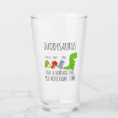 Gepersonaliseerde rawr-some Daddysaurus Glas (Voorkant)