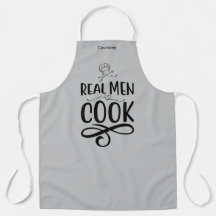 Gepersonaliseerde "Real Mannen Cook" Schort