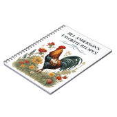 Gepersonaliseerde Recepten  Botanische Haan Notitieboek (Linkerzijde)