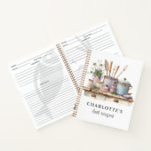 Gepersonaliseerde recepten kookpotten pannen gebru notitieboek (Binnen)