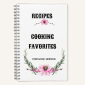 Gepersonaliseerde Receptenorganisator, Modern Rece Notitieboek (Voorkant)