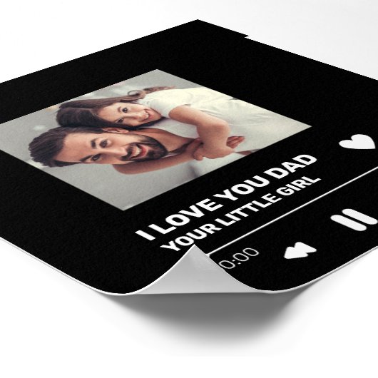 Gepersonaliseerde Record Display Gift Poster (Hoek)