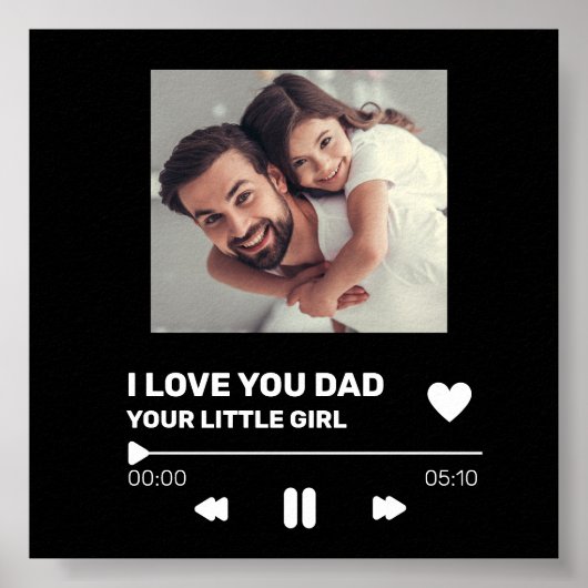 Gepersonaliseerde Record Display Gift Poster (Voorkant)