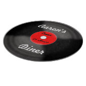 Gepersonaliseerde Record Keuken Snijplank Gift (Hoek)