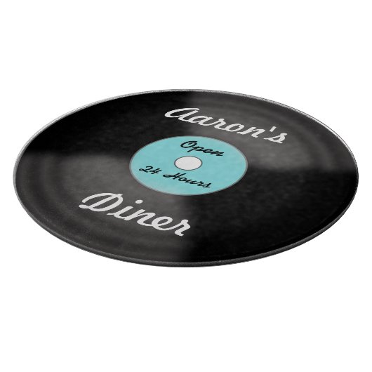 Gepersonaliseerde record snijplank (Hoek)