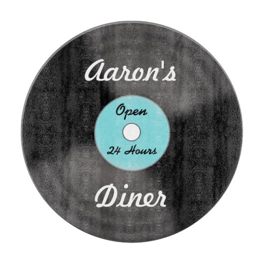 Gepersonaliseerde record snijplank (Voorkant)