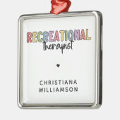 Gepersonaliseerde recreatieve therapeut metalen ornament (Links)