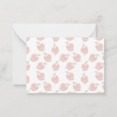 Gepersonaliseerde Red Apple kleuterschool leraar Notitiekaartje (Achterkant)