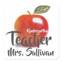 Gepersonaliseerde Red Apple kleuterschool leraar