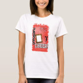 Gepersonaliseerde Red Cheer Leader 2025 T-shirt (Voorkant)