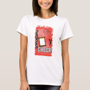 Gepersonaliseerde Red Cheer Leader 2025 T-shirt