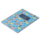 Gepersonaliseerde 'Red Panda' Blue Apple Notitiebo Notitieboek (Linkerzijde)