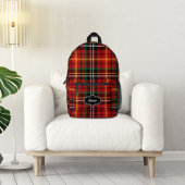 Gepersonaliseerde Red Plaid Rugzak