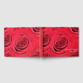 Gepersonaliseerde Red Rose Wedding gastenboek (Volledig)