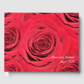 Gepersonaliseerde Red Rose Wedding gastenboek (Voorkant)