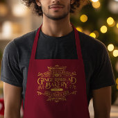 Gepersonaliseerde Red Script Funny Christmas Schor Schort