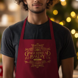 Gepersonaliseerde Red Script Funny Christmas Schor Schort