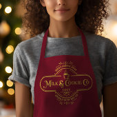 Gepersonaliseerde Red Script Funny Christmas Schor Schort