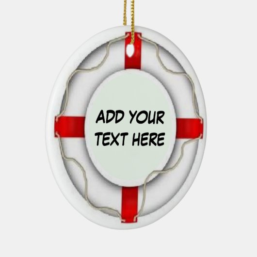 gepersonaliseerde reddingsmiddelen voor de scheepv keramisch ornament (Rechts)