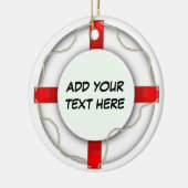 gepersonaliseerde reddingsmiddelen voor de scheepv keramisch ornament (Links)