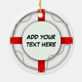 gepersonaliseerde reddingsmiddelen voor de scheepv keramisch ornament (Achterkant)