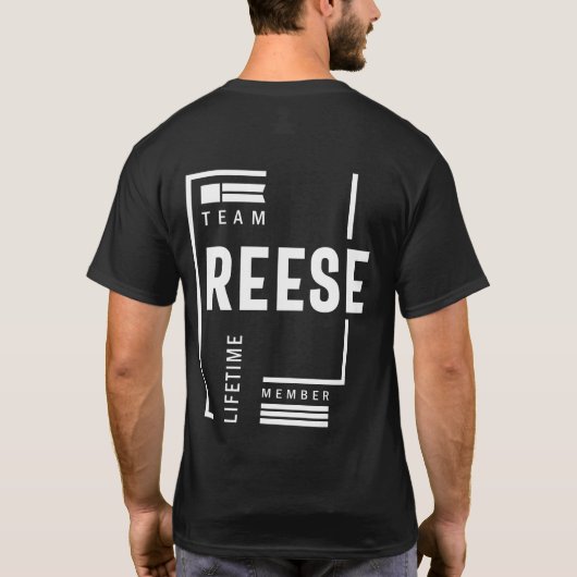 Gepersonaliseerde Reese naam Birthday Gift T-shirt (Achterkant)