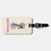 Gepersonaliseerde Regal Peacock Bagagelabel (Voorkant horizontaal)