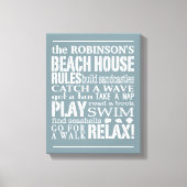 Gepersonaliseerde regels voor het winkelcentrum Bl Canvas Afdruk (Voorkant)