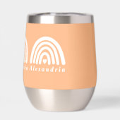 Gepersonaliseerde regenbogen perzik (Achterkant)