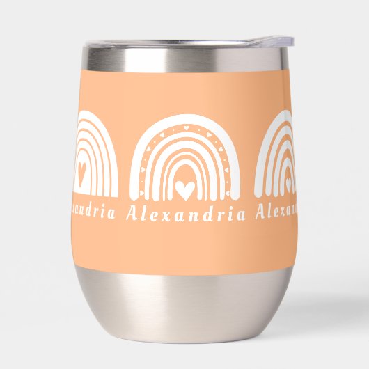 Gepersonaliseerde regenbogen perzik (Links)