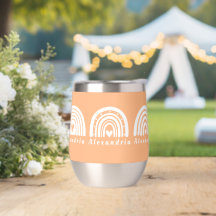 Gepersonaliseerde regenbogen perzik